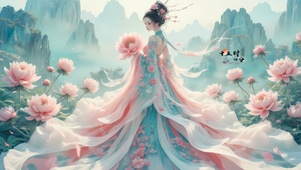 牡丹花女孩