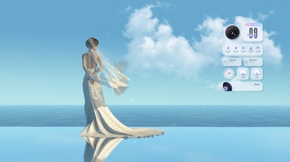 4K唯美婚纱美女