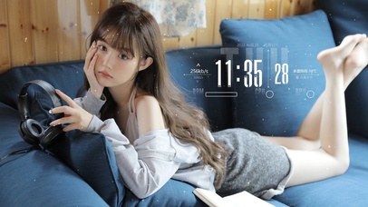 可爱甜美长腿女孩