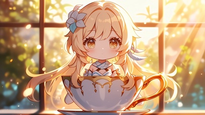 原神壁纸丨荧丨茶杯人丨