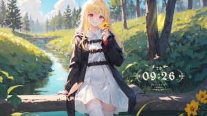 森林可爱女生