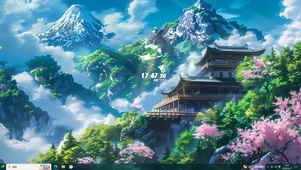 山花摇曳 明媚春光
