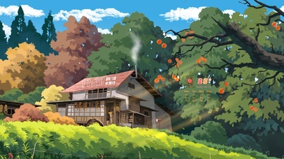 4k唯美治愈日系森林动漫木屋