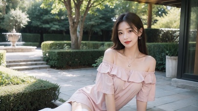 清纯甜美的美女