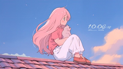 无忧无虑的小女孩