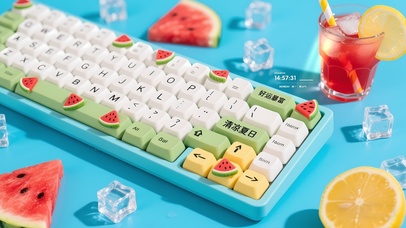 小清新水果键盘
