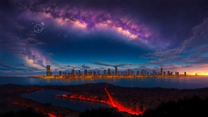 唯美城市风景