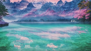 雾锁山湖山锁雾