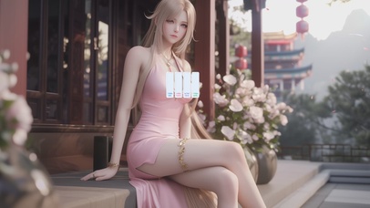 粉色连衣裙女孩