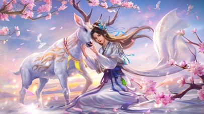 三国故事-古风-寒梅神鹿