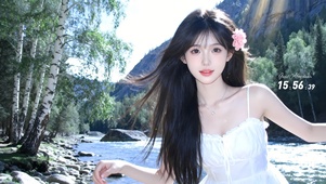 4K纯欲系长发美女