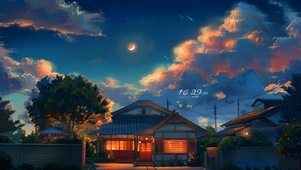 静谧流星庭院