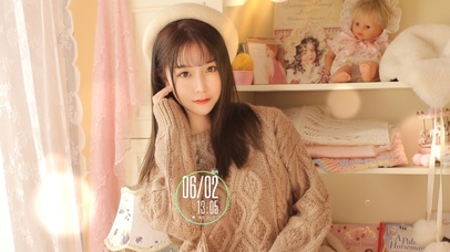 居家性感清纯女孩