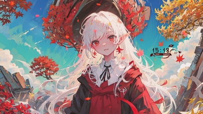 秋日枫叶吸血鬼少女