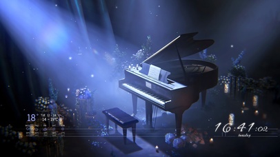 4K优雅宁静钢琴