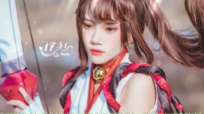 4K清纯cos美女|元气壁纸