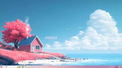 海边粉黛小屋