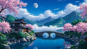 小桥湖泊人家