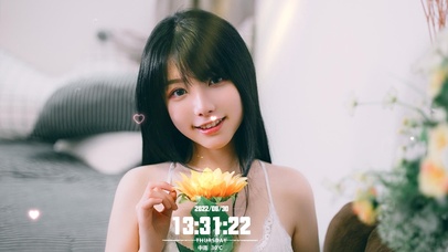 清纯性感吊带裙女神