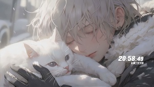 男孩与猫咪