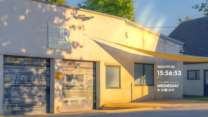 4K夏日黄昏城市路口