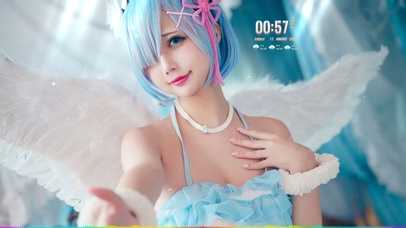 二次元短发美女