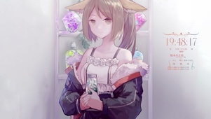 唯美治愈猫耳少女