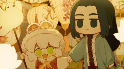 和师父一起看花灯