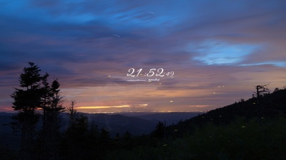 唯美星空山顶流星