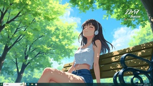 清新主题 听春风的声音