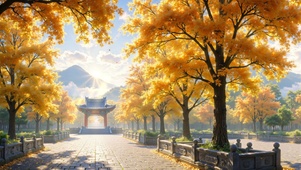 黄枫落叶