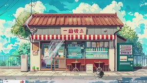 宫崎骏街边壁纸-桌面主题