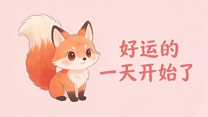 好运的一天开始了