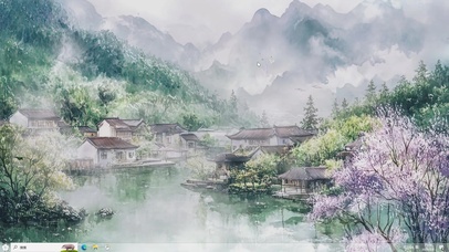 烟雨蒙蒙AI壁纸-桌面主题