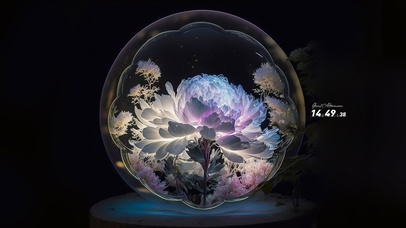 水晶花朵 4k治愈