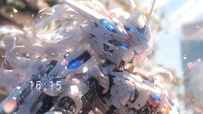 唯美樱花机甲少女