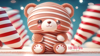 4K巧克力泰迪熊