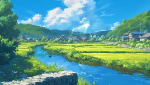 清新 田野
