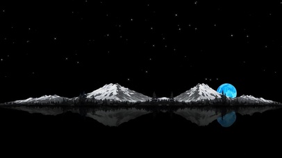 炫酷蓝月～幽静