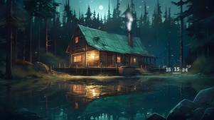治愈护眼夜间小屋