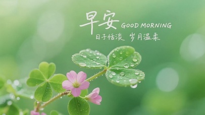 早安日子恬淡岁月温柔