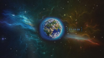 4K高分辨蓝色星空星球