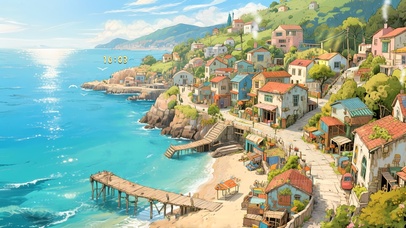 治愈海湾小镇