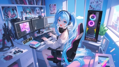 超级主播 可爱初音