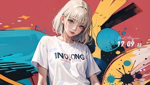 油画少女
