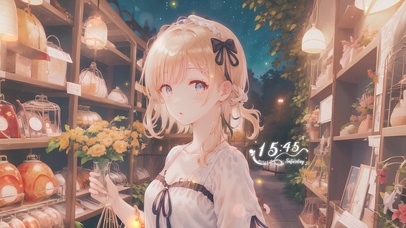 温馨乡村商店少女