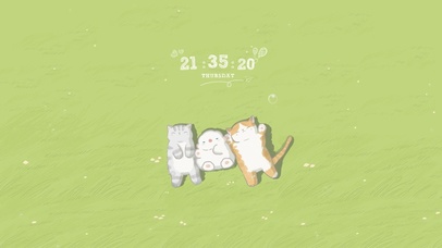 草原呼呼大睡的猫猫们