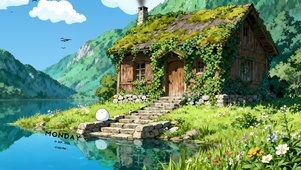 湖岸小屋