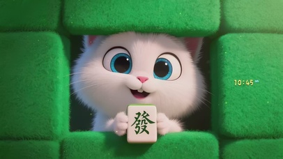 可爱发财小白猫