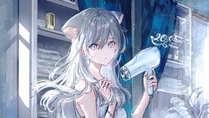 4K唯美银发少女